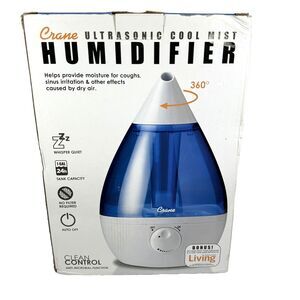 NEW Crane Drop Shape Cool Mist Humidifier EE-5301 Bedroom Baby Nursery